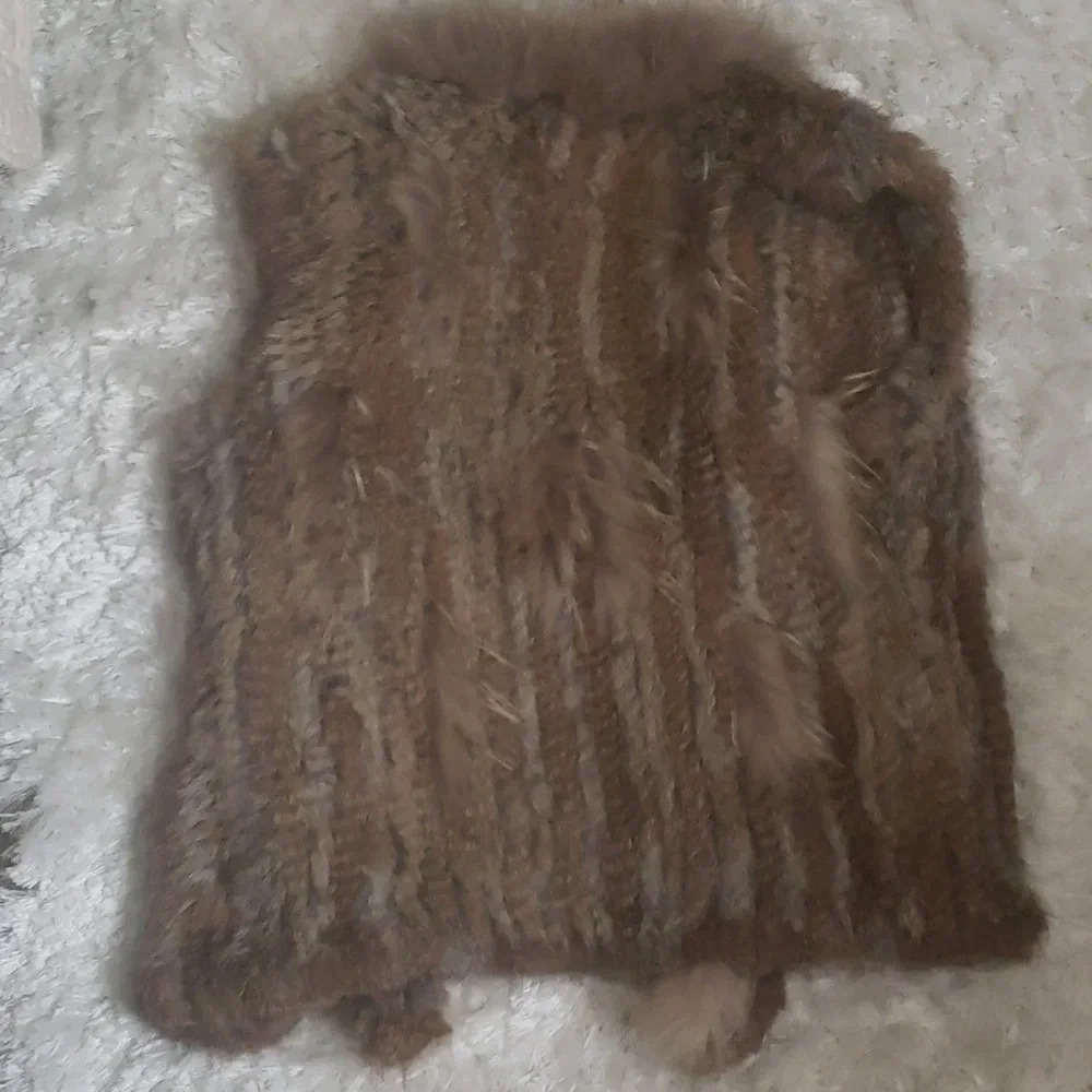 Love token rabbit/raccoon vest size L - Picture 5 of 7